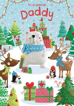 Polar Bear Daddy Christmas Card