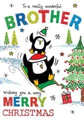 Penguins Brother Christmas Card