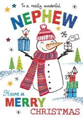 Snowman Nephew Christmas Card