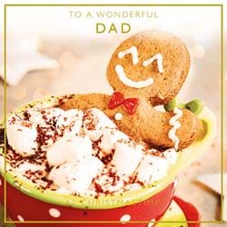 Gingerbread Dad Christmas Card