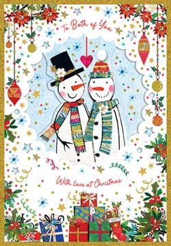 Snowmen Both of you Christmas Card