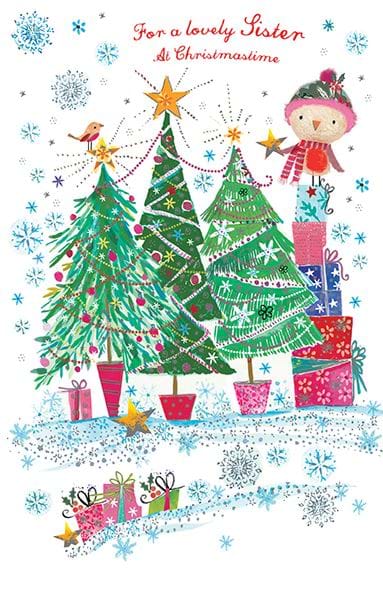 Lovely Sister Christmas Card