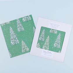 Trees Luxury Christmas Wrapping Paper - 4 Sheets