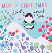 Penguin Grandson Christmas Card