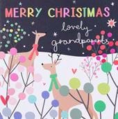 Deer Grandparents Christmas Card