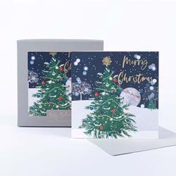 Festive Tree Luxury Christmas Cards - Pack of 8