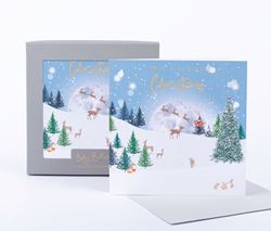 Snow Scene Luxury Christmas Cards - Pack of 8