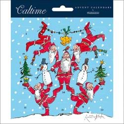 Santa Christmas Advent Calendar Card