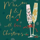 Cheers Mum and Dad Christmas Card