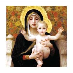Madonna and Child Christmas Card