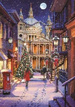 St Paul's at Christmas - Personalised Christmas Card