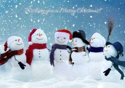 Together as a Team - Personalised Christmas Card