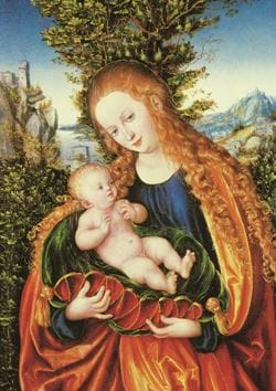 Virgin and Child - Personalised Christmas Card