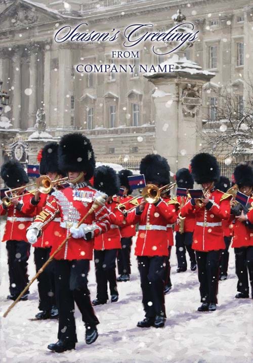 Winter Procession - Front Personalised Christmas Card