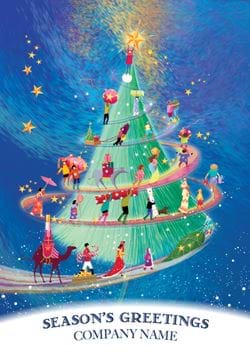 Worldwide Festivities - Front Personalised Christmas Card