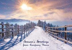 A Crisp Winter's Morning - Front Personalised Christmas Card