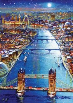A View Over the Thames - Personalised Christmas Card