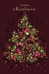 Adorned in Gold - Personalised Christmas Card