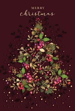 Adorned in Gold - Personalised Christmas Card