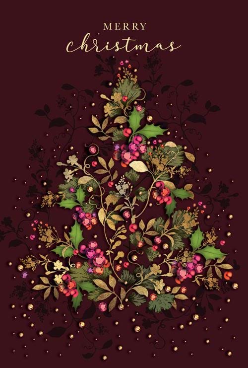 Adorned in Gold - Personalised Christmas Card