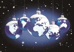 Baubles of the World - Personalised Christmas Card