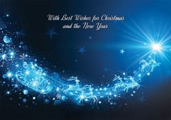 Dashing Through the Sky - Personalised Christmas Card
