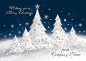 Dreaming of a White Christmas - Front Personalised Christmas Card
