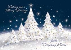 Dreaming of a White Christmas - Front Personalised Christmas Card