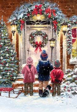 Evening Carols - Personalised Christmas Card