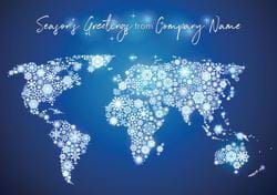 Global Greetings - Front Personalised Christmas Card
