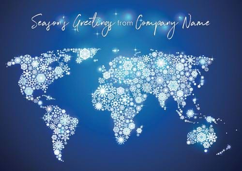 Global Greetings - Front Personalised Christmas Card