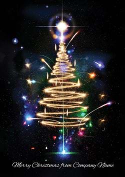Let it Glow - Front Personalised Christmas Card