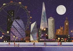 London Landmarks in the Snow - Personalised Christmas Card