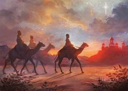 Magi's Journey - Personalised Christmas Card