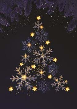 Oh Starry Night - Personalised Christmas Card