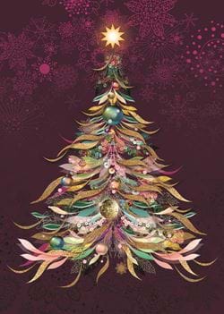 Ornate Tree - Personalised Christmas Card