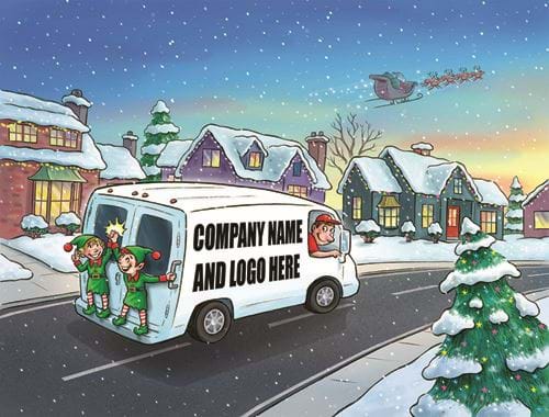 Santa's Little Helpers - Front Personalised Christmas Card