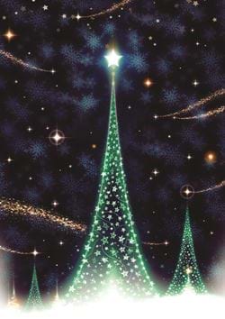 Shooting Stars - Personalised Christmas Card