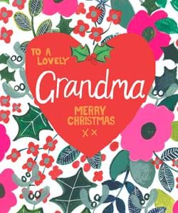 Lovely Grandma Christmas Card