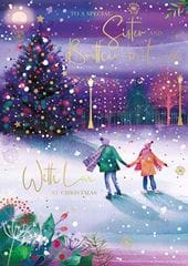Winter Walk Sister and Brother-in-law Christmas Card