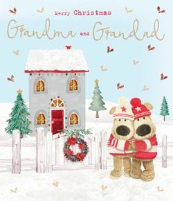 Cuddles Grandma and Grandad Christmas Card