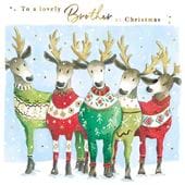 Reindeer Brother Christmas Card