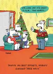 Free Willy Christmas Card
