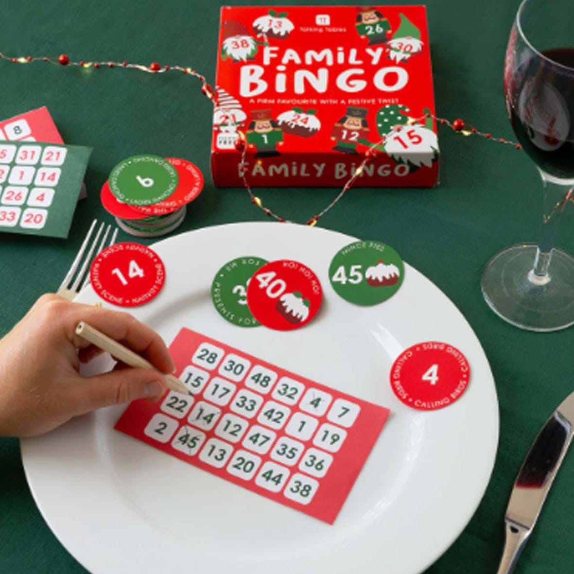 Christmas Family Bingo Game