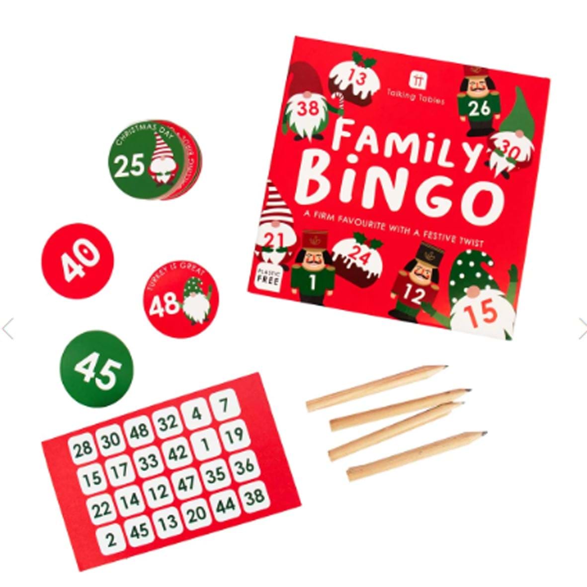 Christmas Family Bingo Game