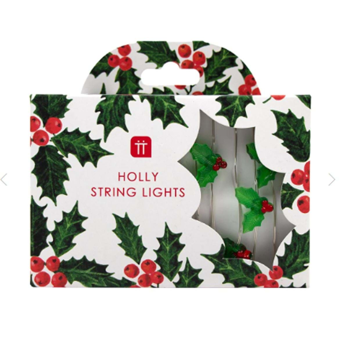 Green Holly String Lights - 3m