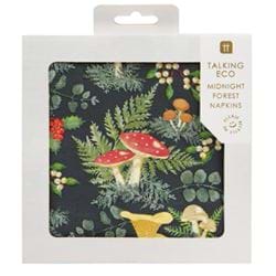 Woodland Forest Mushroom Napkins - 20 Pack