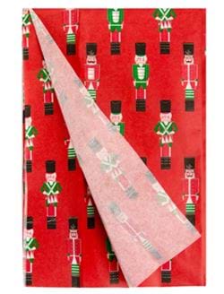Nutcracker Red Christmas Tissue Paper - 4 Sheets