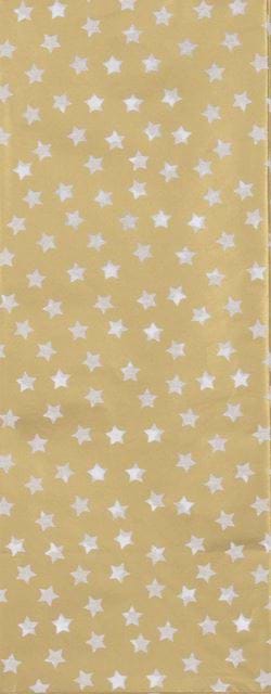 Gold Stars Christmas Tissue Paper - 4 Sheets