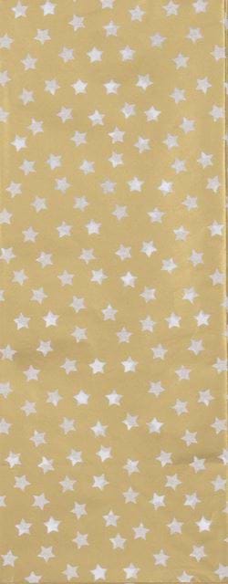 Gold Stars Christmas Tissue Paper - 4 Sheets